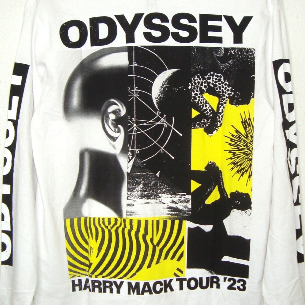 Harry Mack Tour '23 ODYSSEY Rap Concert Long Sleeve Cotton T-Shirt Size M